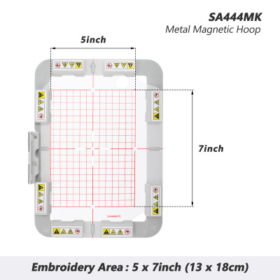Magnetrahmen mit Stabmagneten, 13x18cm, für Brother F4*,...